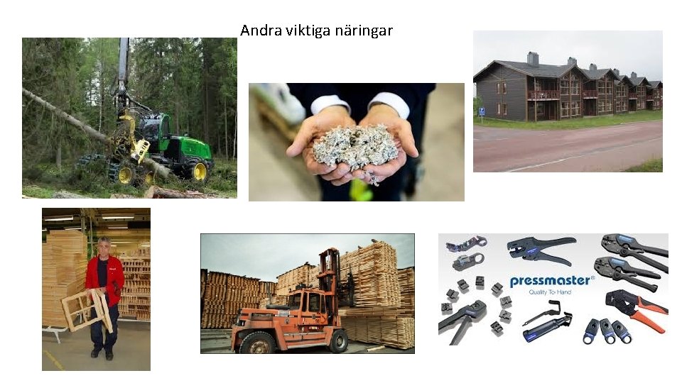 Andra viktiga näringar 