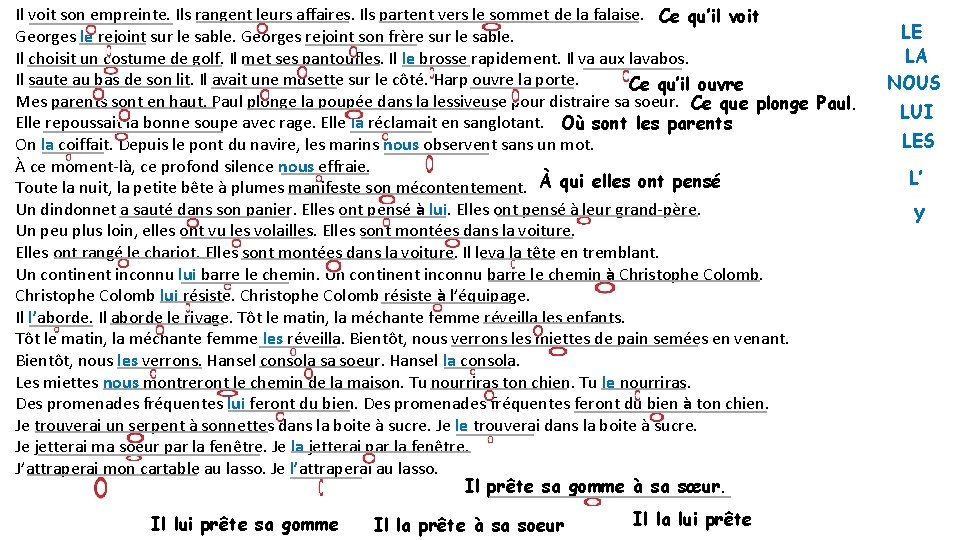 Il voit son empreinte. Ils rangent leurs affaires. Ils partent vers le sommet de
