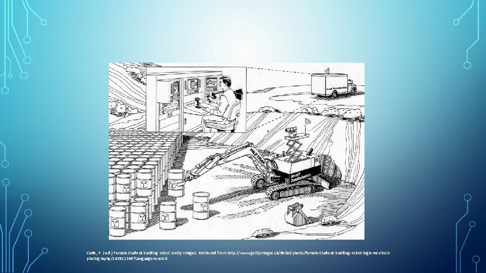 Cade, P. (n. d. ) Female student building robot. Getty Images. Retrieved from http: