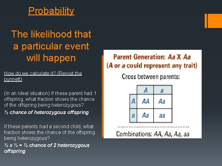 Probability The likelihood that a particular event will happen How do we calculate it?