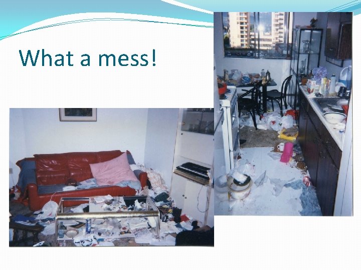 What a mess! 