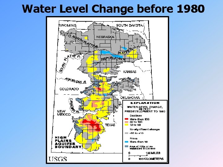 Water Level Change before 1980 