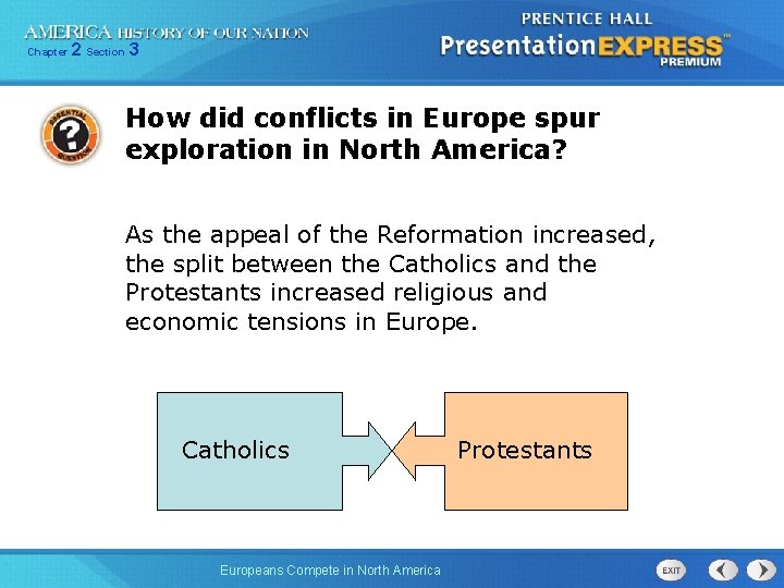 Chapter 2 Section 3 How did conflicts in Europe spur exploration in North America?