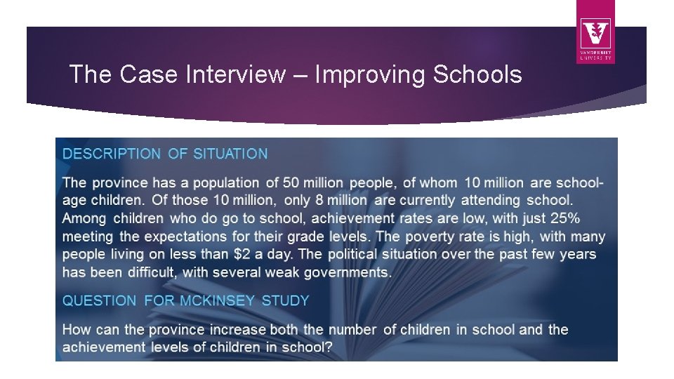 The Case Interview – Improving Schools 