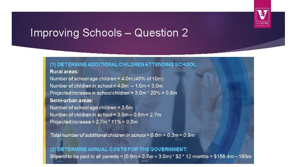 Improving Schools – Question 2 