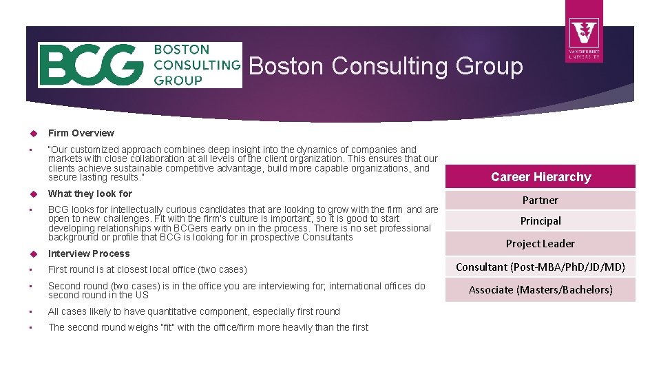 Boston Consulting Group Firm Overview • “Our customized approach combines deep insight into the