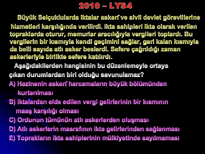 2010 – LYS 4 