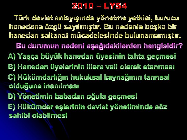 2010 – LYS 4 