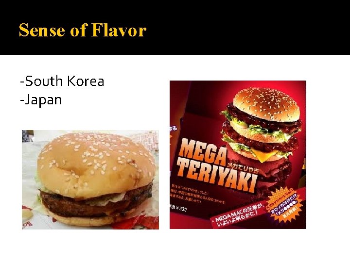 Sense of Flavor -South Korea -Japan 