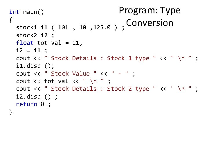 int main() { stock 1 i 1 ( 101 stock 2 i 2 ;