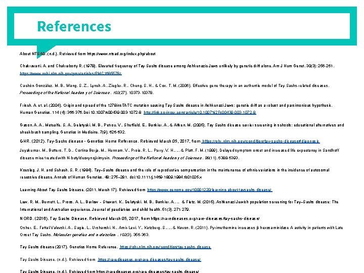 References About NTSAD. (n. d. ). Retrieved from https: //www. ntsad. org/index. php/about Chakravarti,