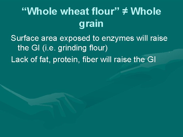 Glycemic Index Not All Carbs are Created Equal