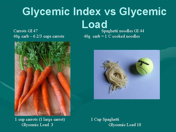 Glycemic Index Not All Carbs are Created Equal