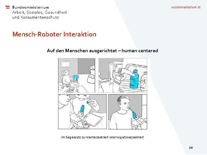 sozialministerium. at Mensch-Roboter Interaktion Auf den Menschen ausgerichtet – human centered im Gegensatz zu