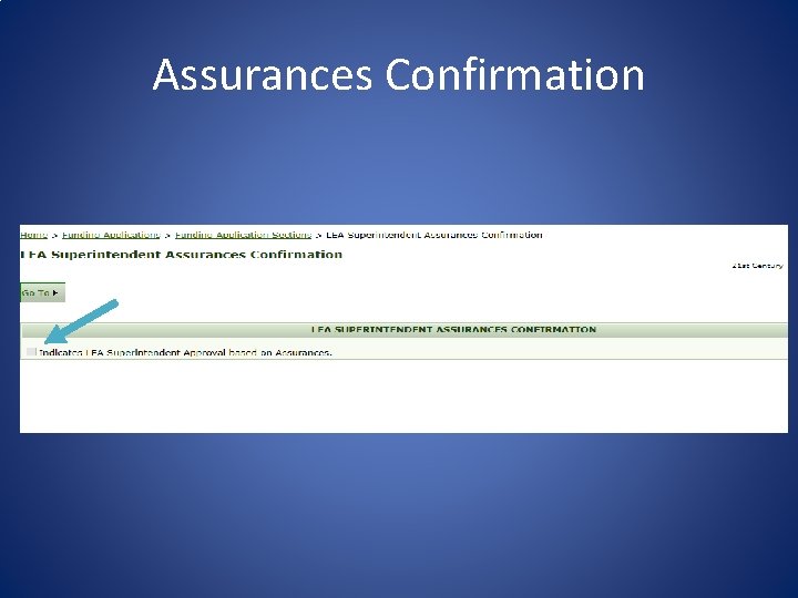 Assurances Confirmation 