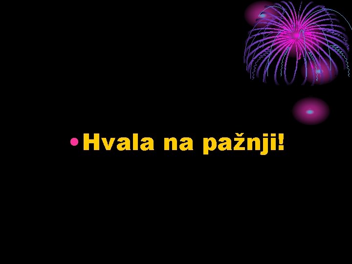  • Hvala na pažnji! 