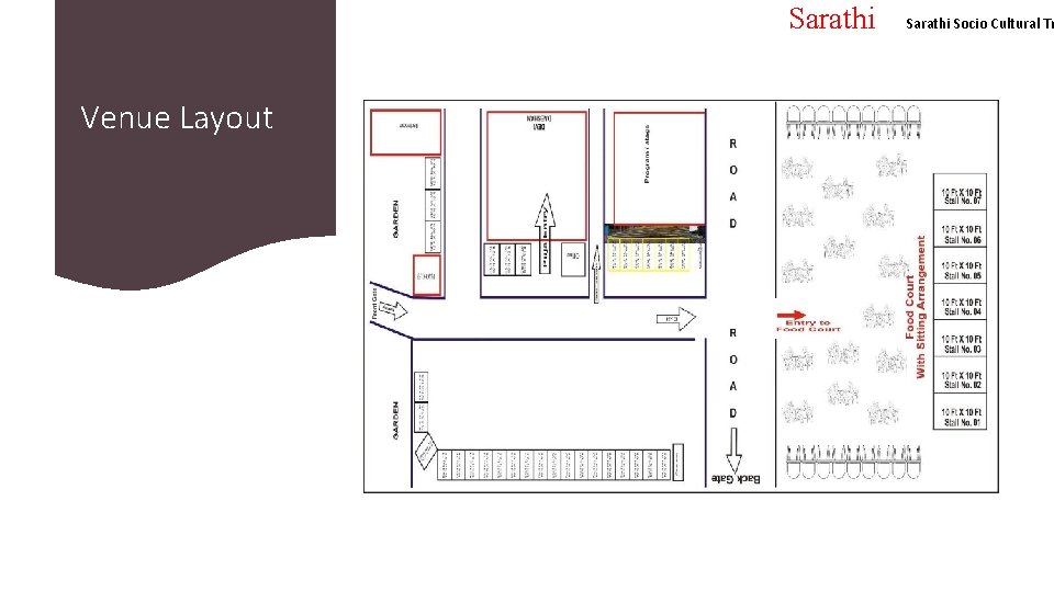 Sarathi Venue Layout Sarathi Socio Cultural Tr 