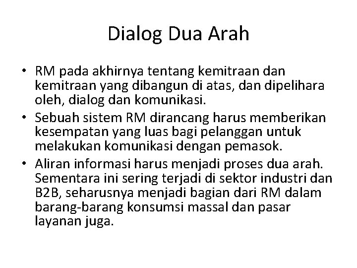 Dialog Dua Arah • RM pada akhirnya tentang kemitraan dan kemitraan yang dibangun di