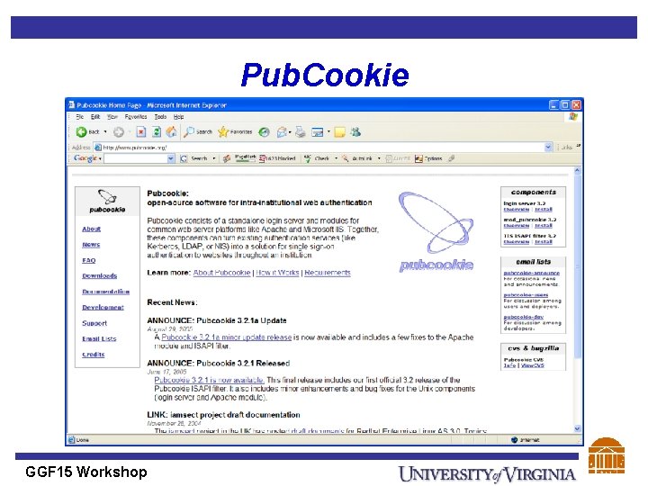 Pub. Cookie GGF 15 Workshop 