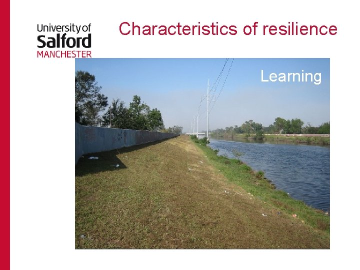 Characteristics of resilience Learning 