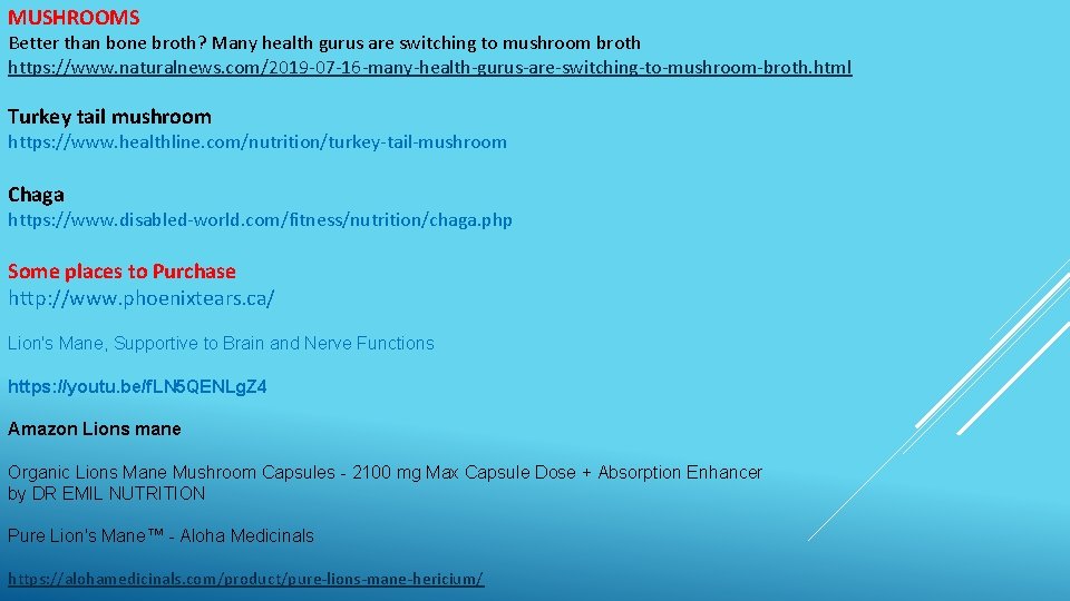 MUSHROOMS Better than bone broth? Many health gurus are switching to mushroom broth https: