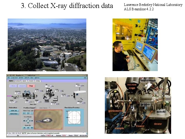 3. Collect X-ray diffraction data Lawrence Berkeley National Laboratory ALS Beamline 4. 2. 2