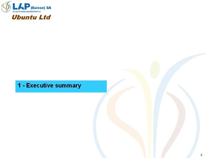 1 - Executive summary 2 