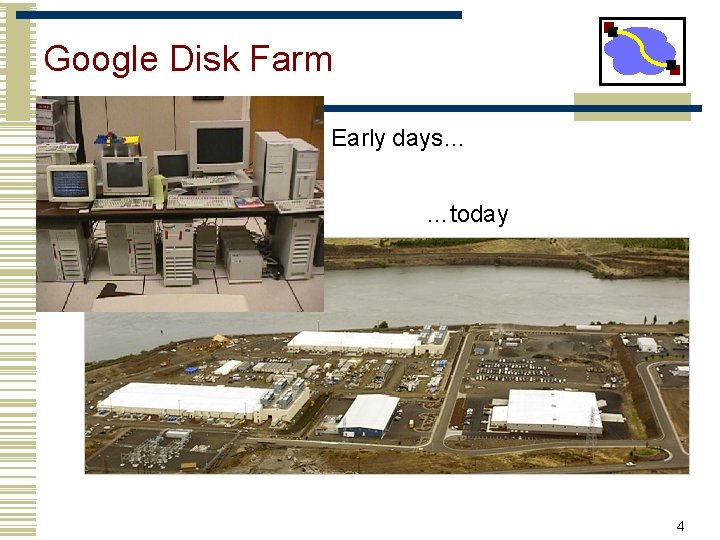 Google Disk Farm Early days… …today 4 