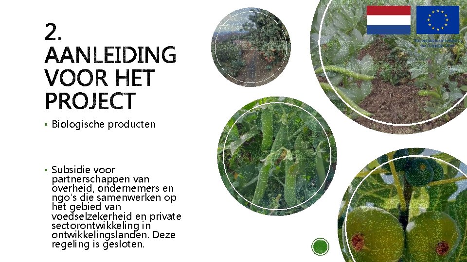 § Biologische producten § Subsidie voor partnerschappen van overheid, ondernemers en ngo's die samenwerken