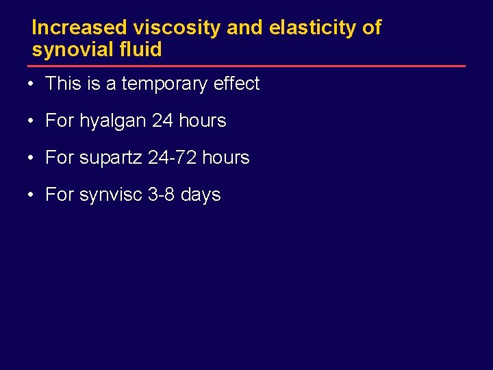 DRAFT for internal Sanofi-Synthelabo use only. Not for distribution. Increased viscosity and elasticity of
