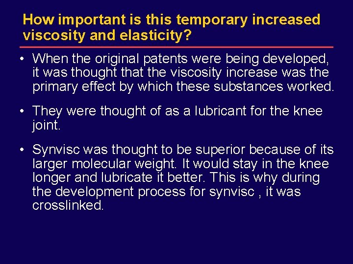 DRAFT for internal Sanofi-Synthelabo use only. Not for distribution. How important is this temporary