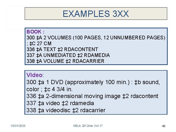 EXAMPLES 3 XX BOOK : 300 ‡A 2 VOLUMES (100 PAGES, 12 UNNUMBERED PAGES)