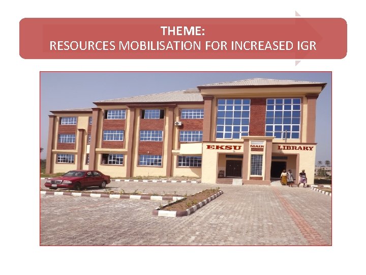 THEME: RESOURCES MOBILISATION FOR INCREASED IGR 