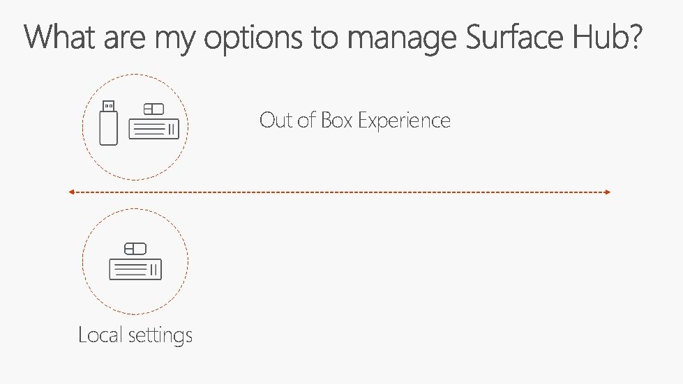 Out of Box Experience Local settings 