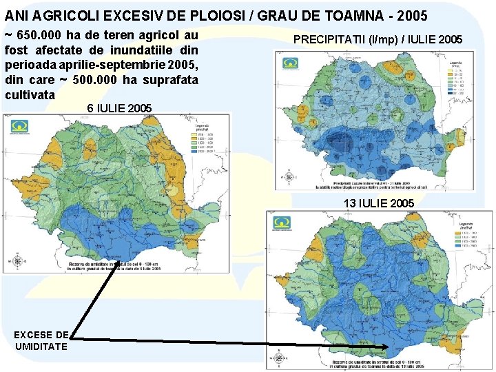ANI AGRICOLI EXCESIV DE PLOIOSI / GRAU DE TOAMNA - 2005 ~ 650. 000 ANI AGRICOLI EXCESIV DE PLOIOSI / GRAU DE TOAMNA - 2005 ~ 650. 000