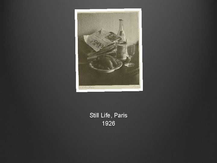 Still Life, Paris 1926 