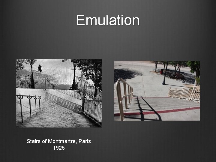 Emulation Stairs of Montmartre, Paris 1925 