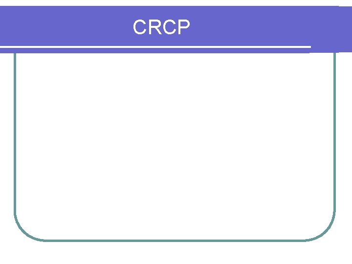 CRCP 