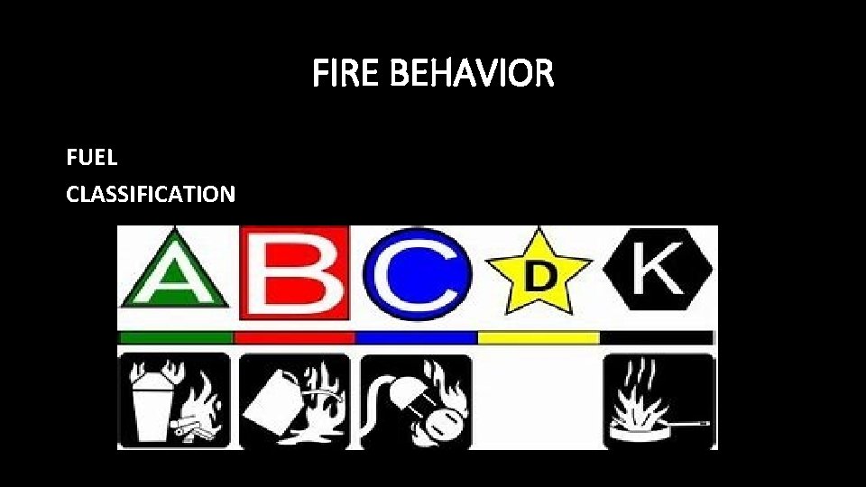 FIRE BEHAVIOR FUEL CLASSIFICATION 