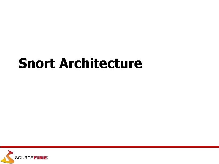 Snort Architecture 