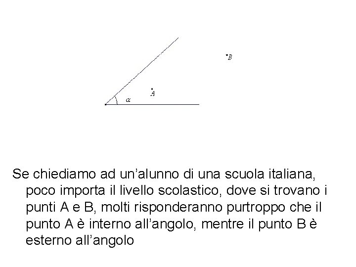 Se chiediamo ad un’alunno di una scuola italiana, poco importa il livello scolastico, dove