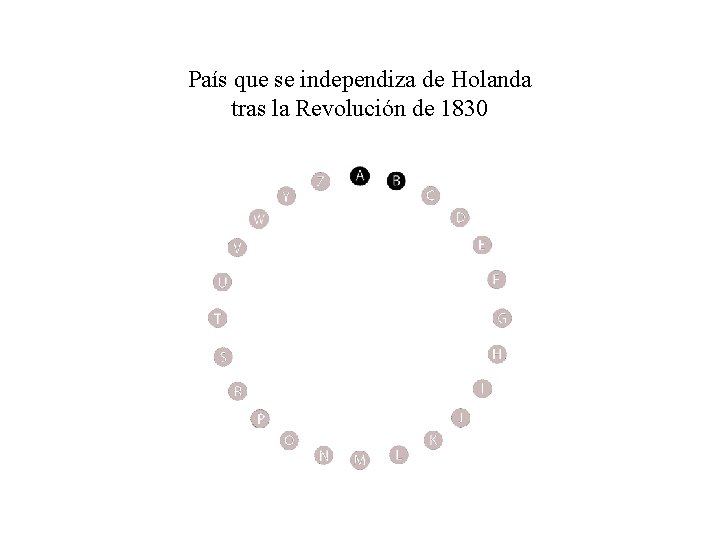 País que se independiza de Holanda tras la Revolución de 1830 