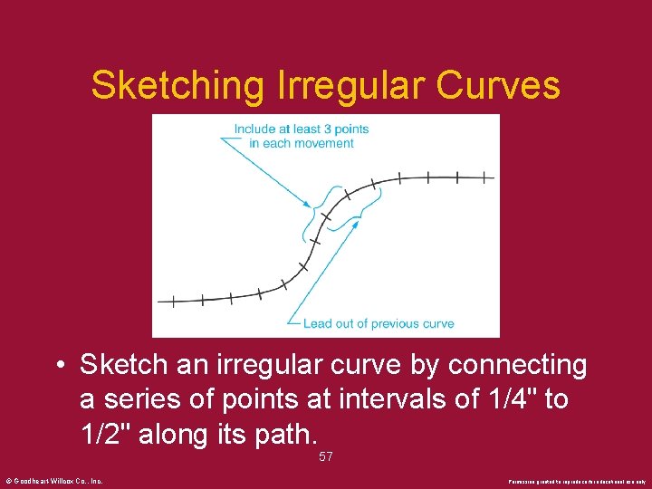 Sketching Irregular Curves • Sketch an irregular curve by connecting a series of points