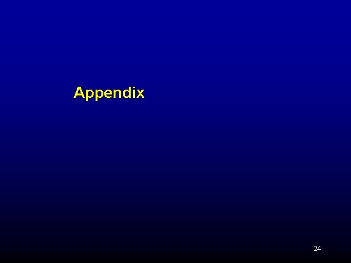Appendix 24 