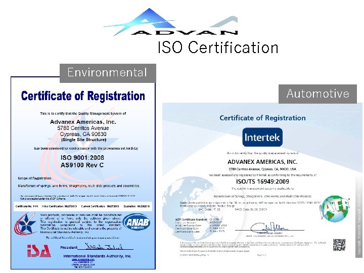ISO Certification Environmental Automotive 