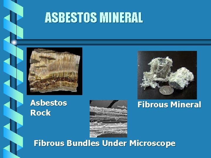 ASBESTOS MINERAL Asbestos Rock Fibrous Mineral Fibrous Bundles Under Microscope 