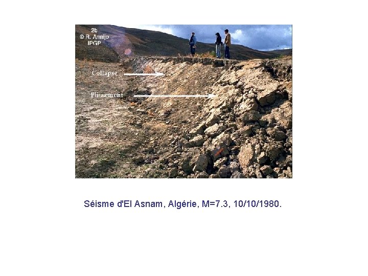 Séisme d'El Asnam, Algérie, M=7. 3, 10/10/1980. 