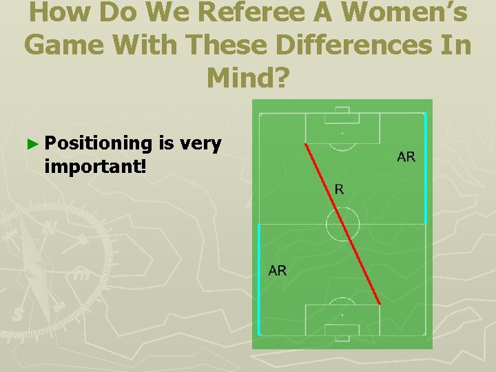 How Do We Referee A Women’s Game With These Differences In Mind? ► Positioning