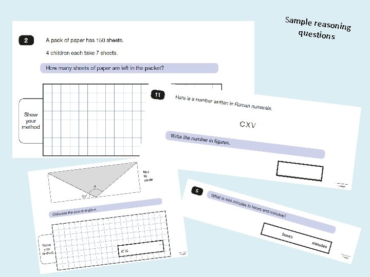 Sample rea soning questions 