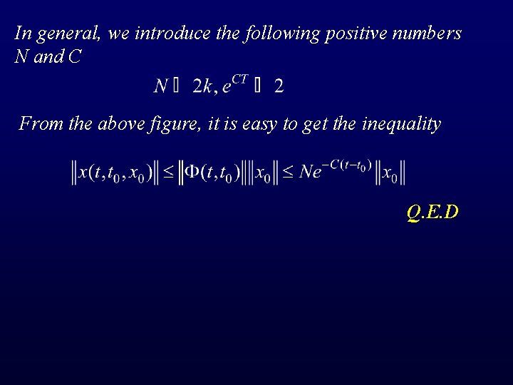 In general, we introduce the following positive numbers N and C From the above